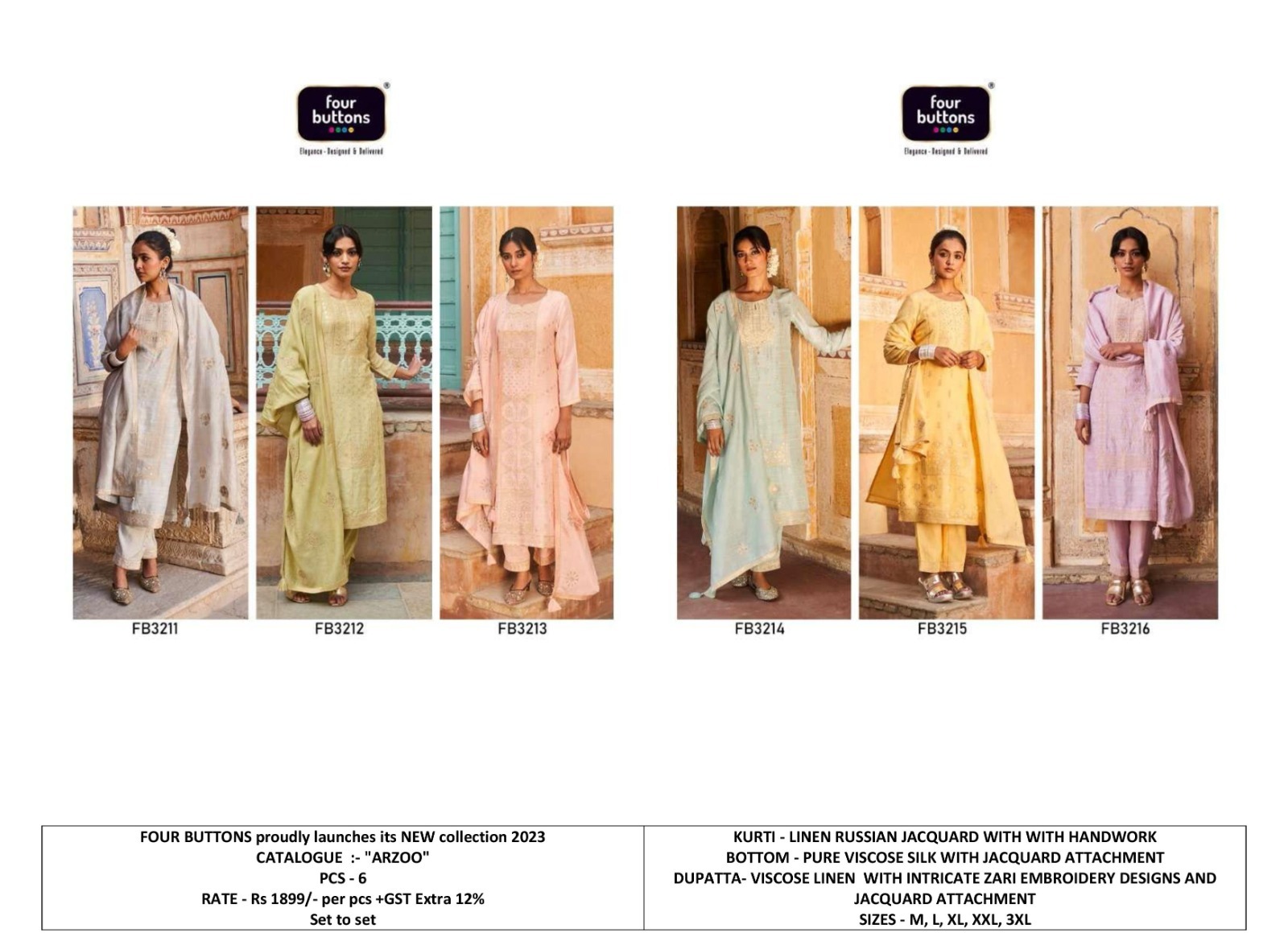 Ladies Handwork Linen Suits