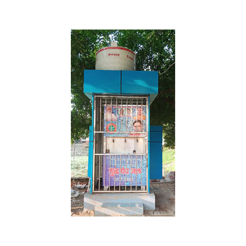 Blue 250 Lph Water Vending Machine Without Coin And Card Operated