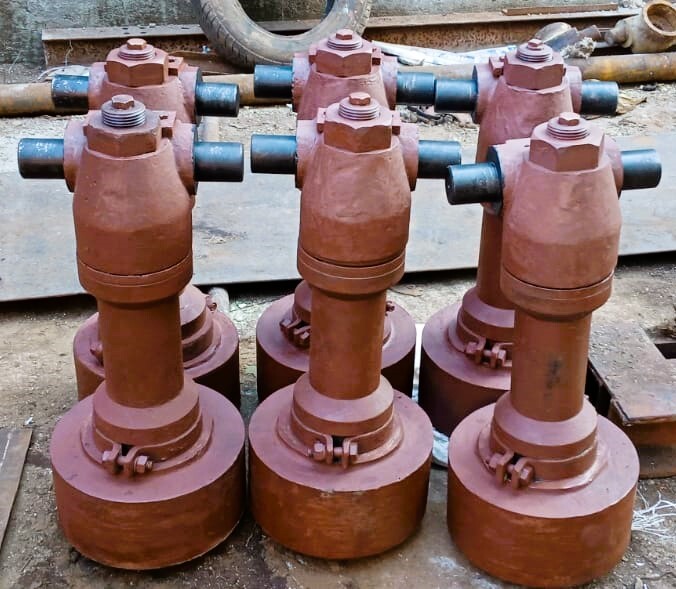 Roller Arm Assembly - Ms Material, Painted Red Finish | Premium Ball Bearings For Smooth Operation, Exceptional Durability