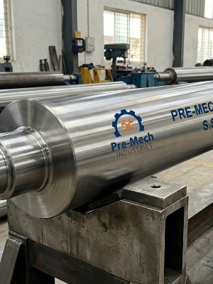 Stainless Steel Conveyor Roller - 5 Inch Diameter, 24 Inch Length | Industrial-Grade Durability, Sleek Silver Finish