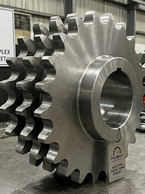 Industrial Triplex Chain Sprocket - Stainless Steel, 1/2 Inch Size | Polished Surface Treatment, Ideal For Industrial Applications