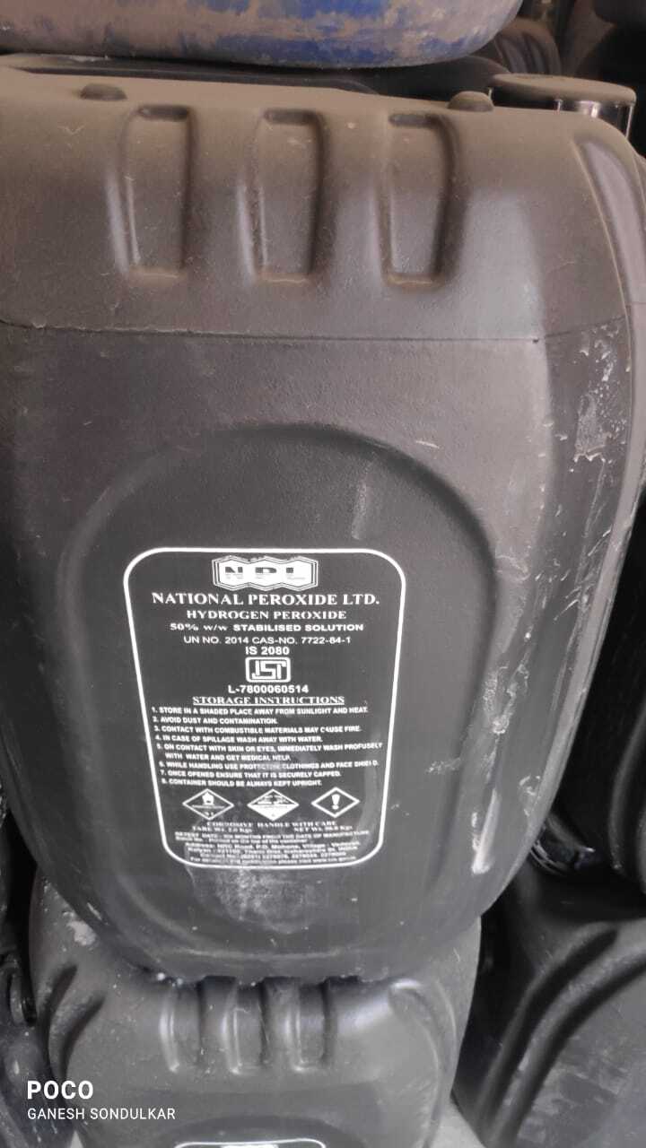 Hydrogen Peroxide 50% - Cas No: 7722-84-1