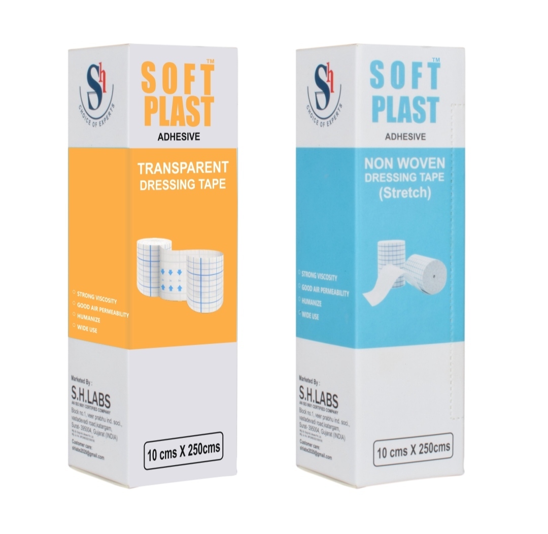 Soft Plast Transparent Dressing Tape Without Pad - Pu Film, 10cm X 250cm | Waterproof, High Elasticity, Breathable, Gentle On Skin