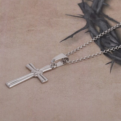 Cross Silver Pendant Necklace - Silver 925 | Various Sizes Available, Elegant Design