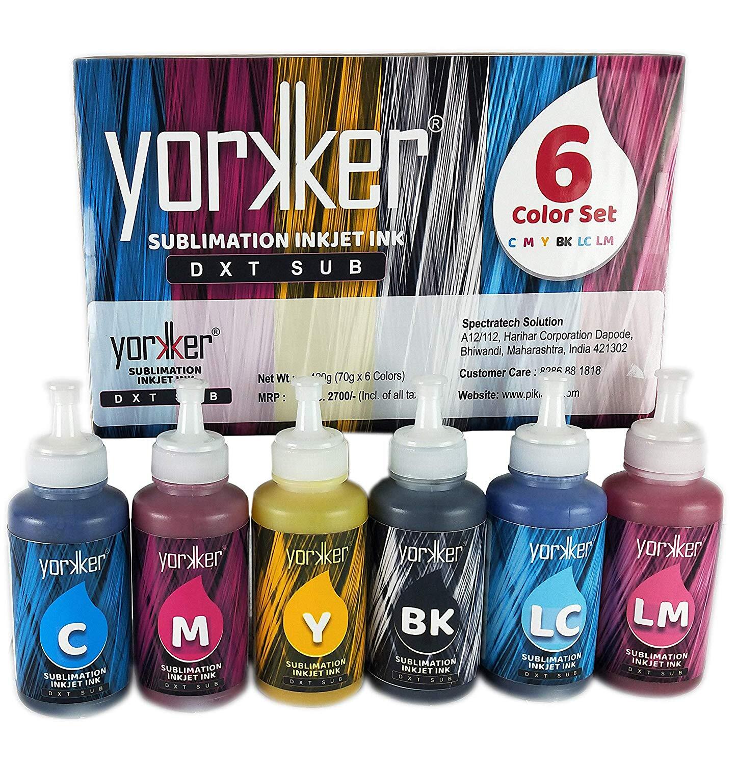 Cyan Yorkker Sublimation Ink Dxt Sub For Heat Transfer Printing