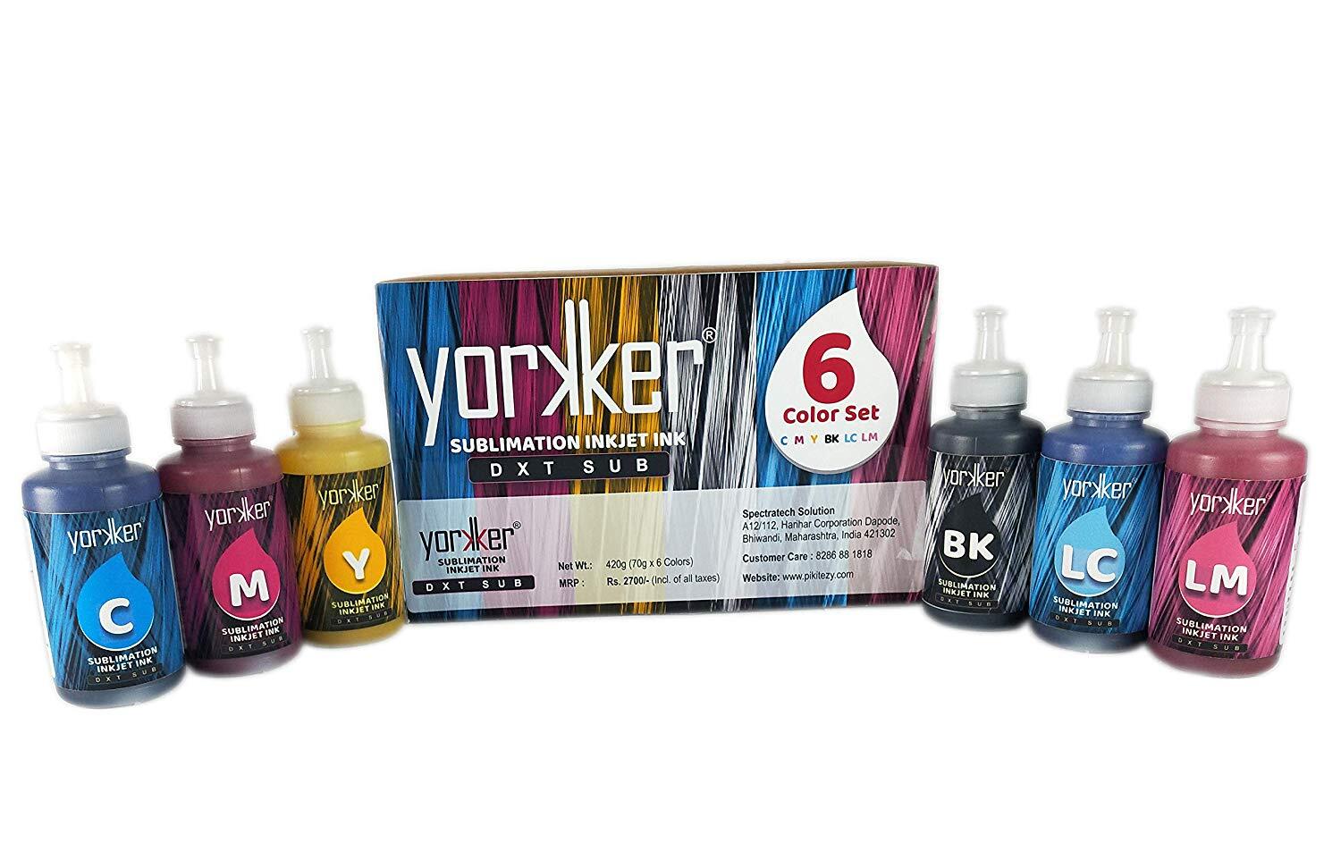Cyan Yorkker Sublimation Ink Dxt Sub For Heat Transfer Printing