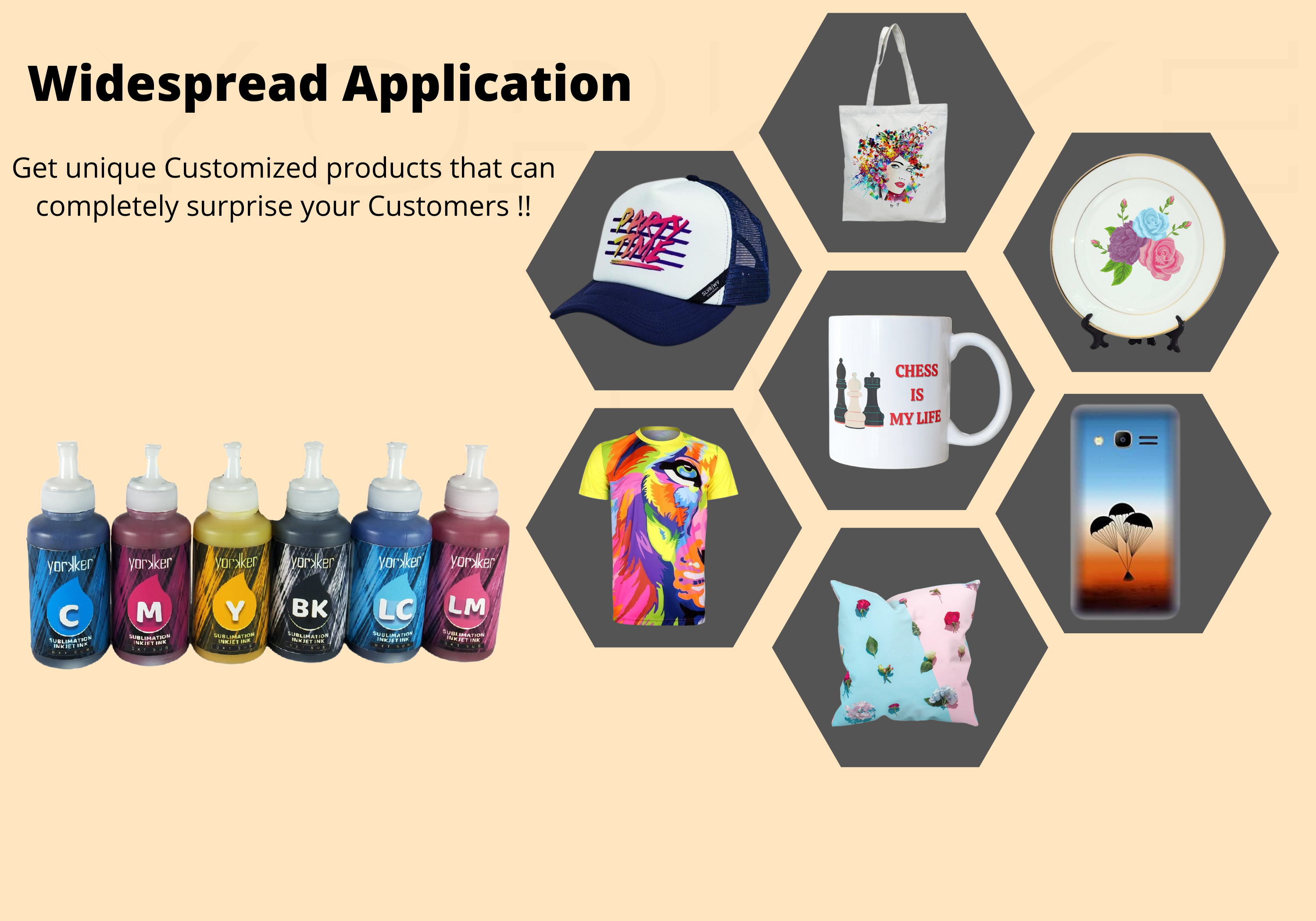 Cyan Yorkker Sublimation Ink Dxt Sub For Heat Transfer Printing