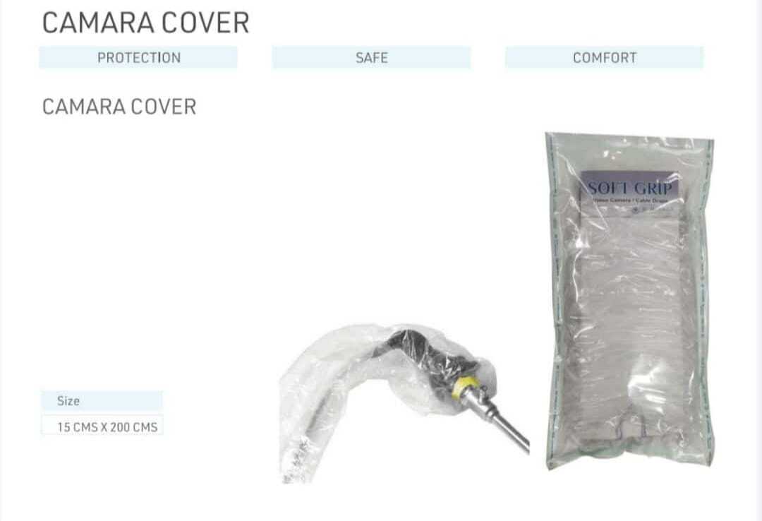 Soft Grip Camera Cover - 15cms X 200cms | Transparent Polycarbonate, Easy To Dispose, Sterile, Single Use, Lightweight 65g