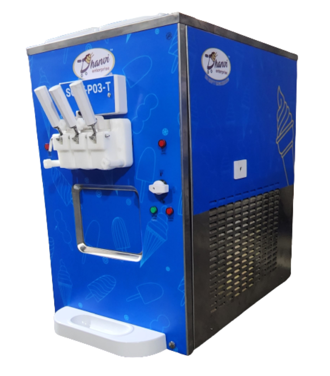 Table Top Softy Ice Cream Machine - Color: Blue
