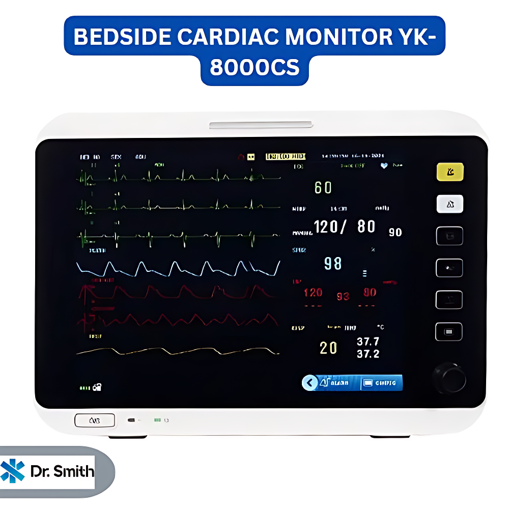 Bedside Cardiac Monitor - Advanced Monitoring Technology | Real-time Heart Rate And Ecg Analysis, Compact Design