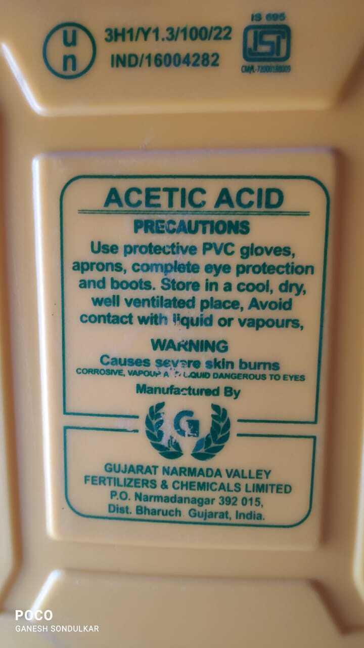 Premium Acetic Acid Glacial - Purity(%): 98%