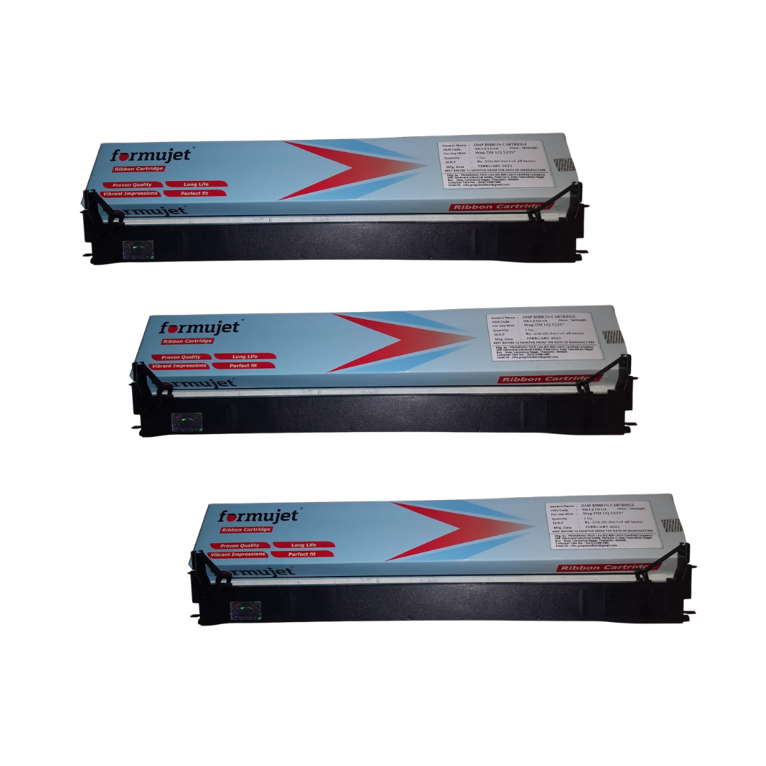 Black Formujet Wep Dsi Lq 5235 Ribbon Cartridge For Wipro Lq-dsi-5235 Dot Matrix Printer