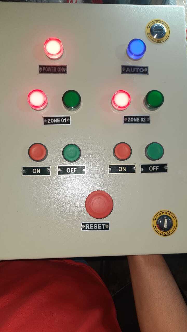 Deluge Valve Control Panel Alarm Light Color: Red
