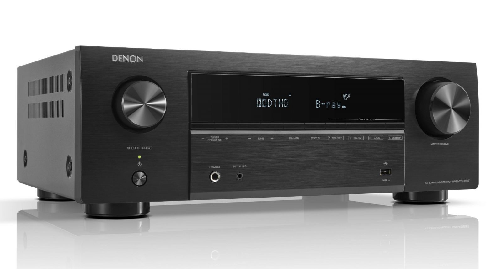 Denon Avr-x 580bt - Color: Black