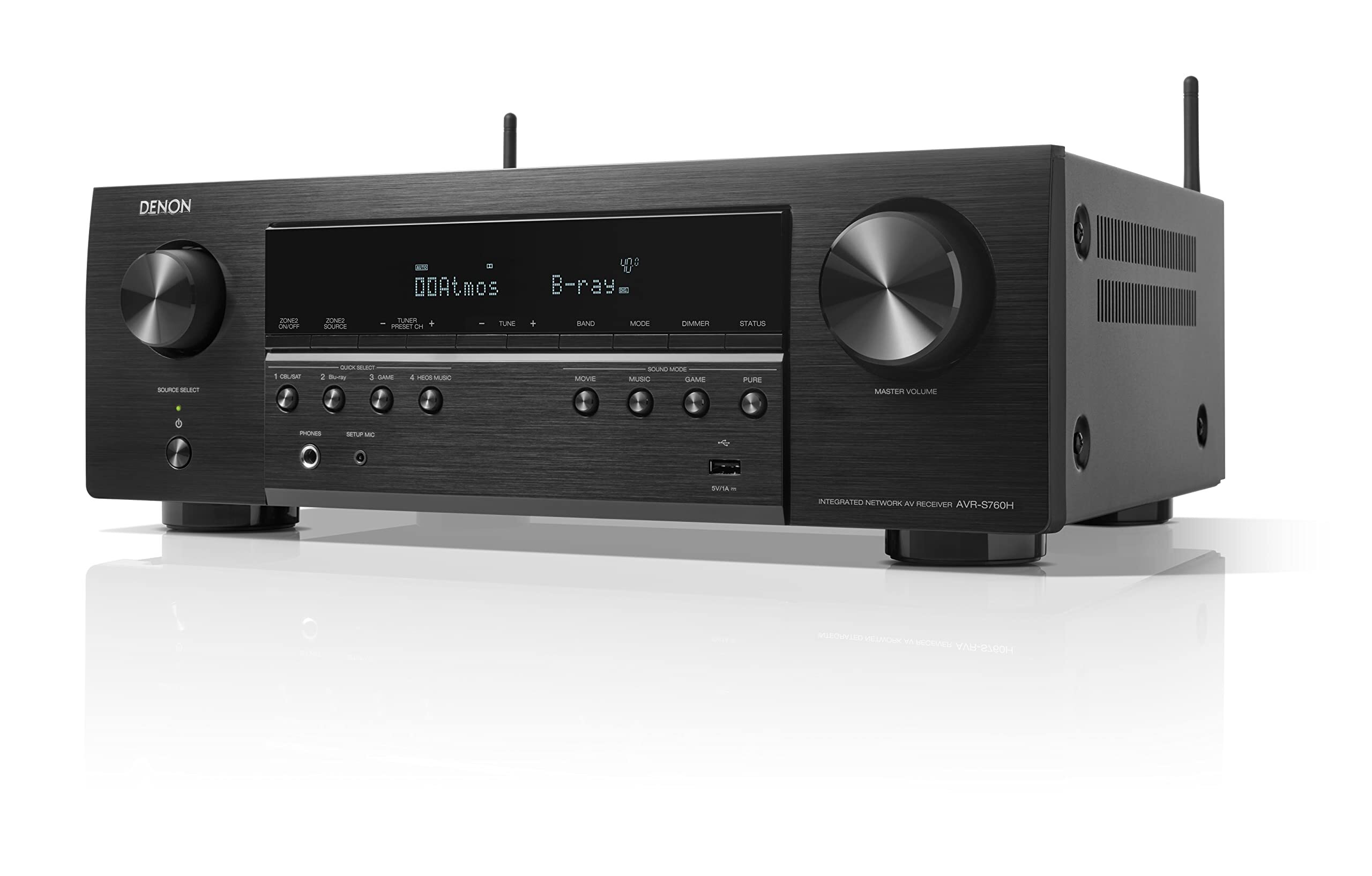 Denon Avr-s760h-7.2 Channel Receiver - Color: Black