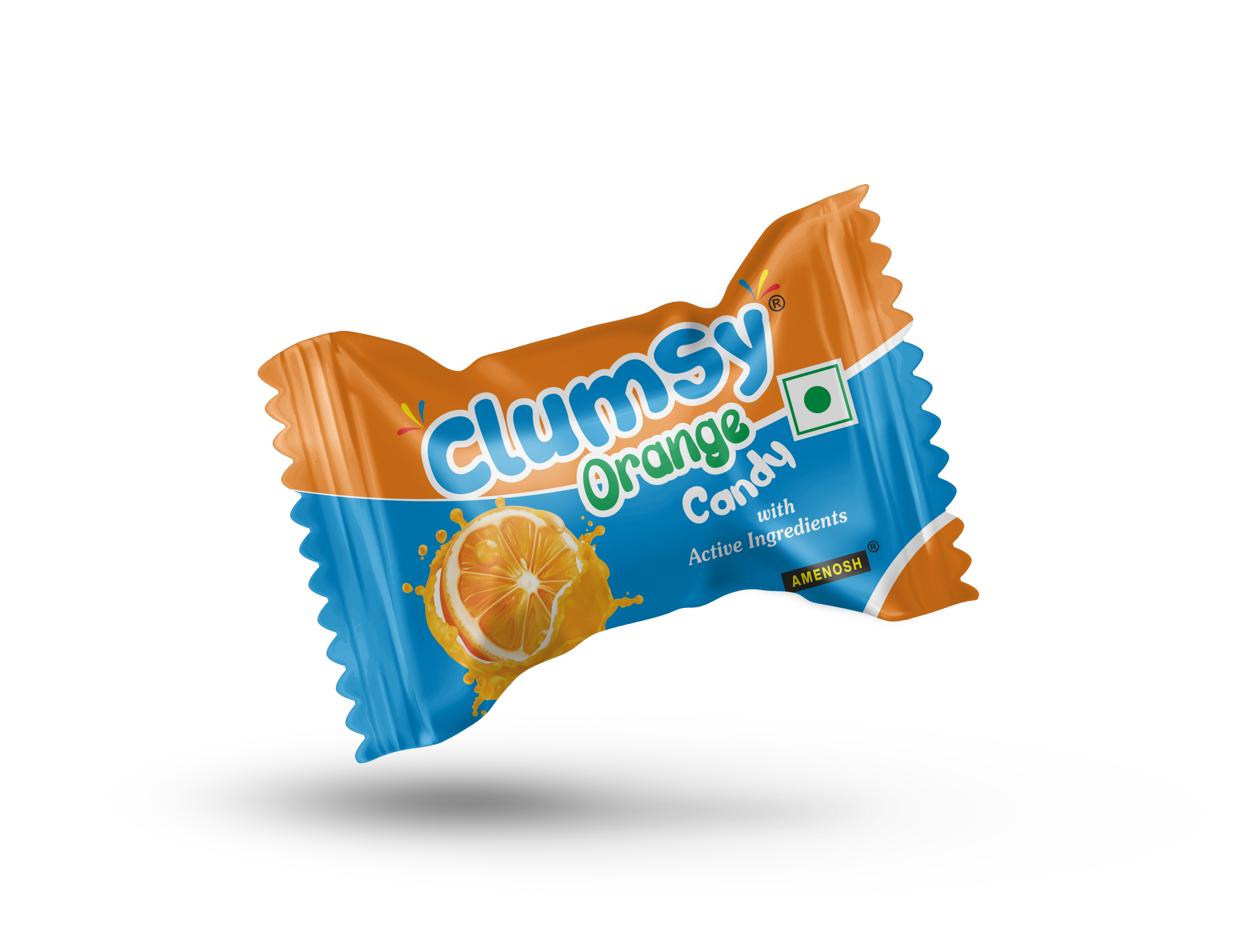 Sweet Clumsy Orange Flavored Candy