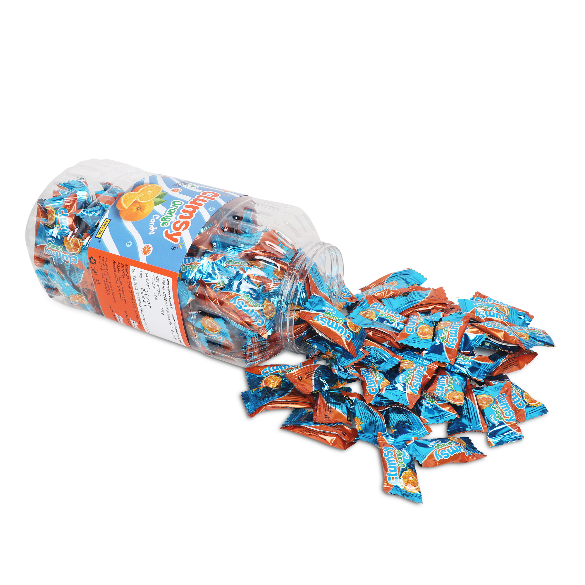 Sweet Clumsy Orange Flavored Candy