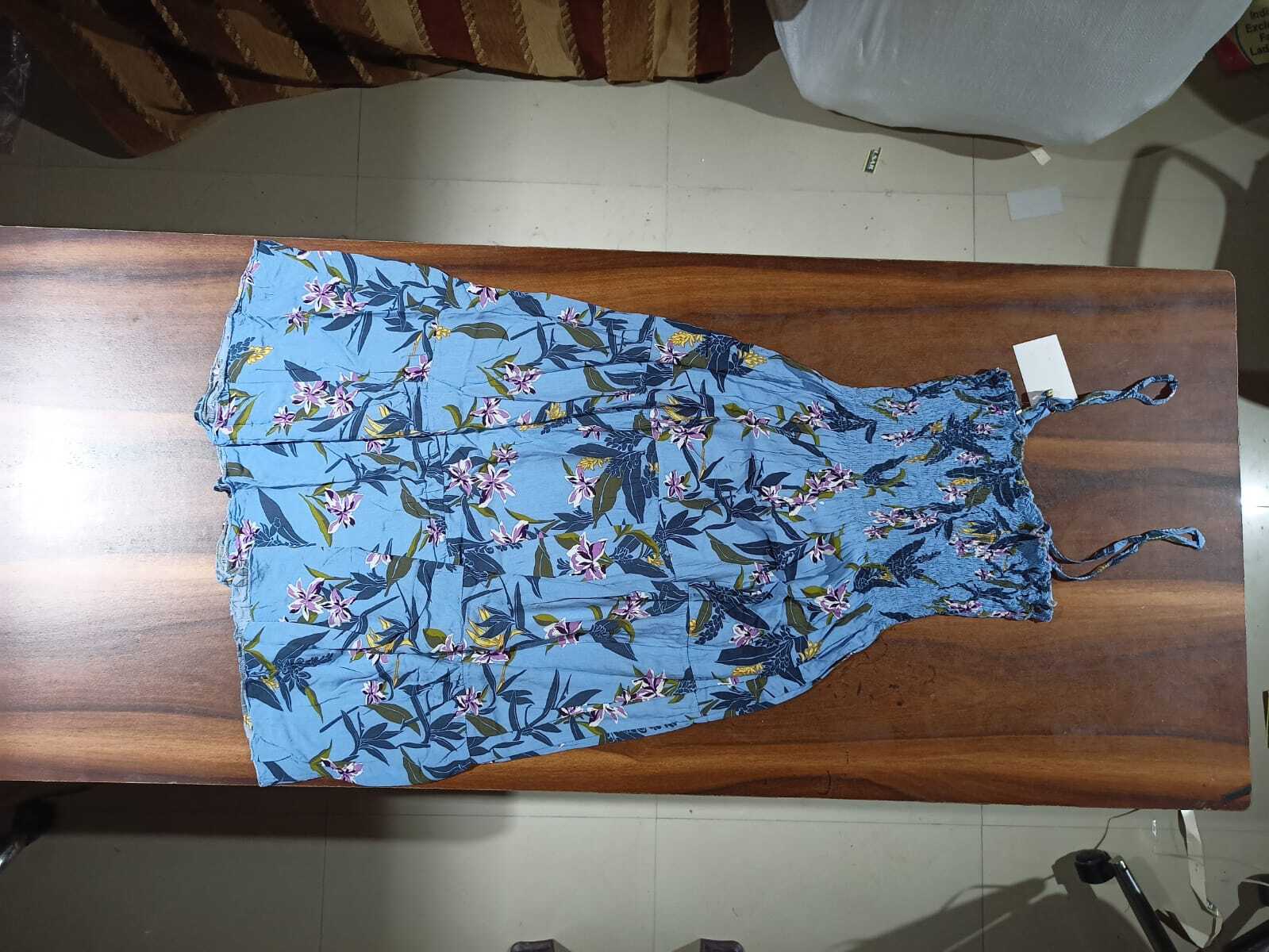 Imported Second Hand Used Cotton Dress - Cotton Material, Variable Size Range, Black Color | Korean Style, Good Quality, On-time Delivery