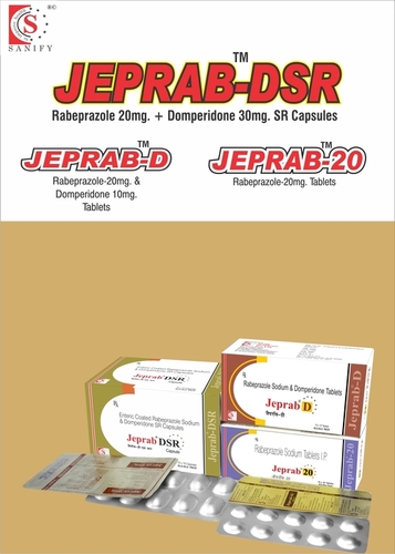Jeprab D Tablet - 20mg Rabeprazole, 10mg Domperidone | Controls Acid Reflux, Treats Heartburn