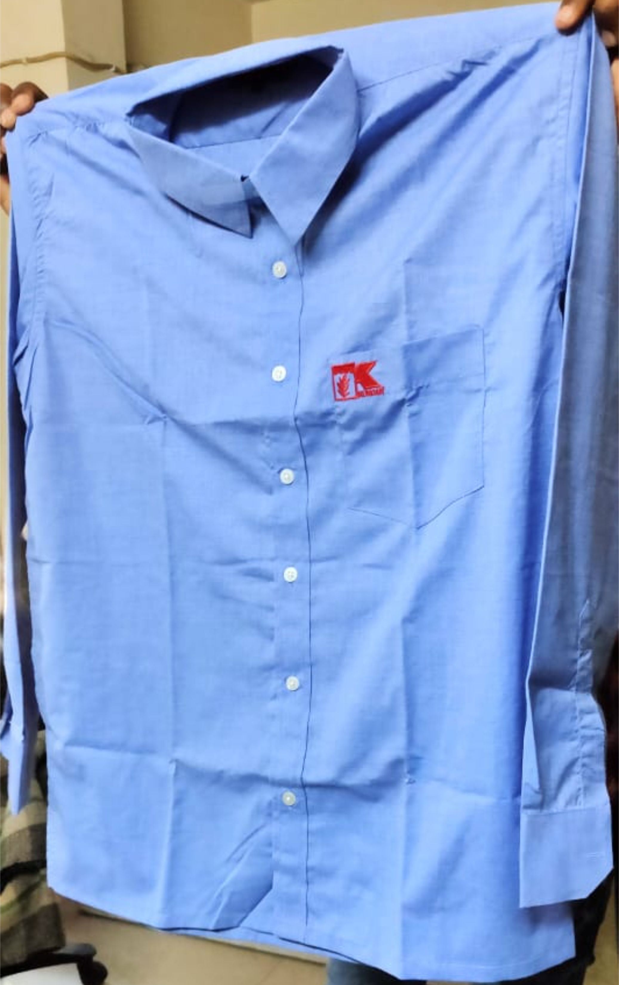 Executive Shirt - Cotton, All Sizes, Multicolor | Customizable Logo For Formal Occasions