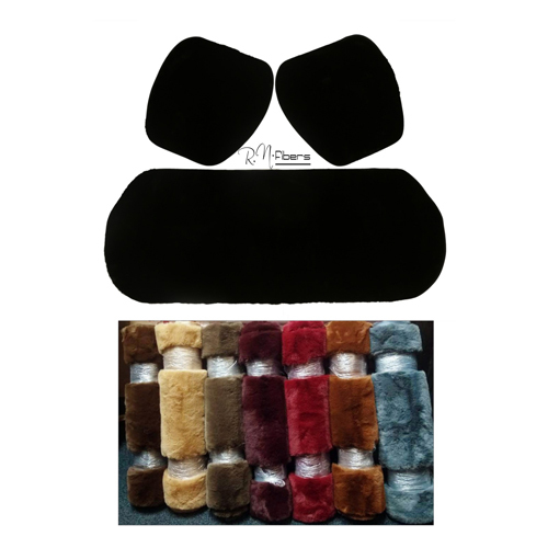 कॉटन/रेक्सीन रैबिट फर कार सीट