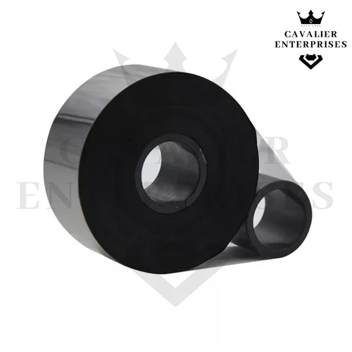 Resin Tto Ribbon - Plastic, 34mm X 770mtrs, Black Color | Durable, Waterproof, Ideal For Barcode Printing