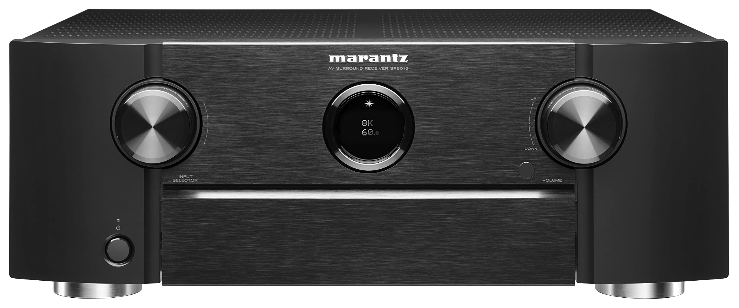Marantz Sr6015 - 185w Power, 9.2 Channel, Black | Advanced 8k/60hz Pass-through, Dolby Atmos, Heos Streaming