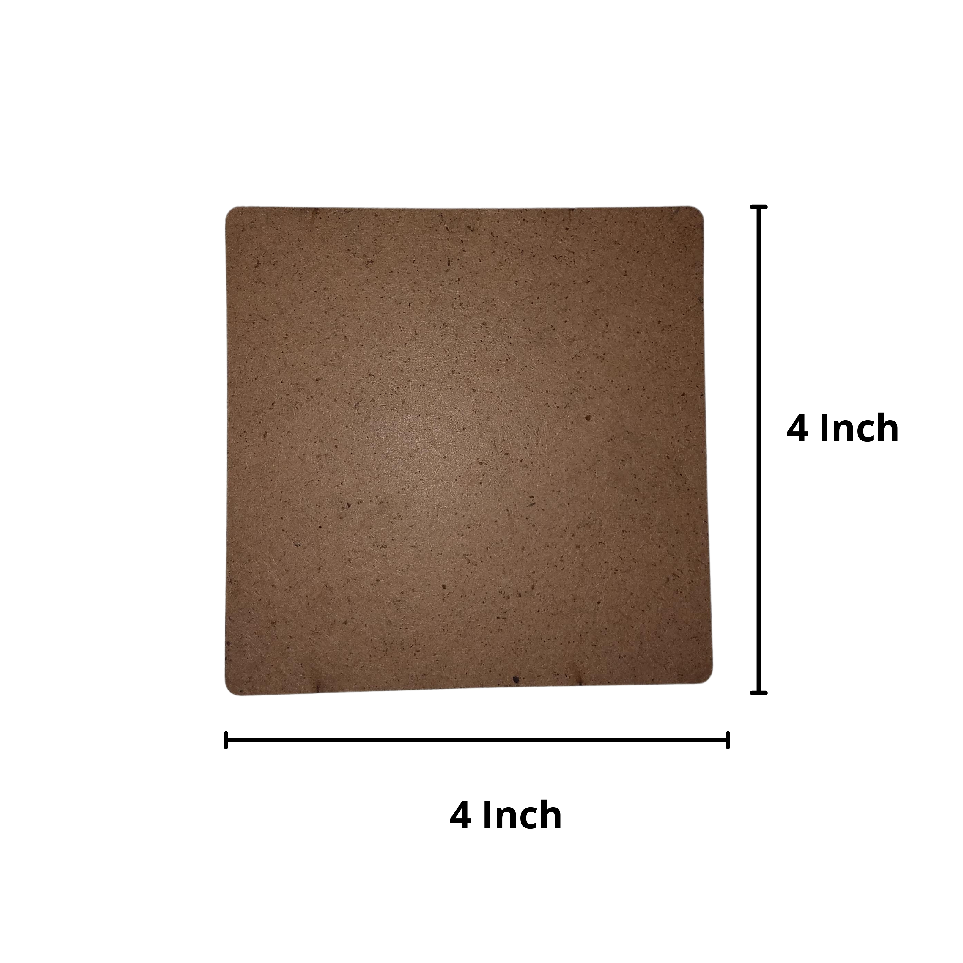 Yorkker Mdf Diy Coaster Cutouts - Pack Of 4 Hexagon, Square, Circle Shapes | Perfect For Hand Painting, Resin Art, Mandala & Kid's Crafts