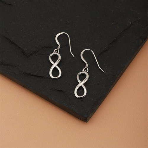 Infinity Silver Earrings