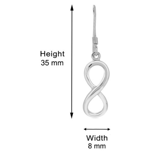 Infinity Silver Earrings