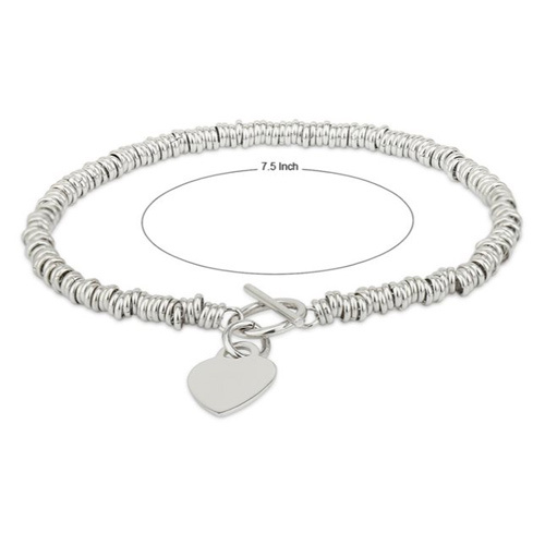 Modern Designer Sweetie Silver Bracelet