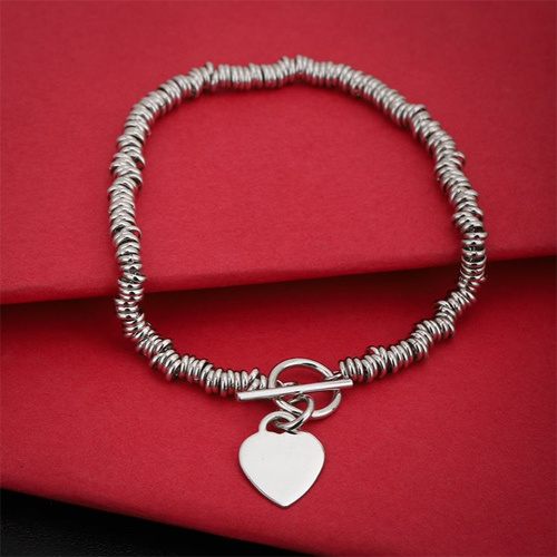 Modern Designer Sweetie Silver Bracelet
