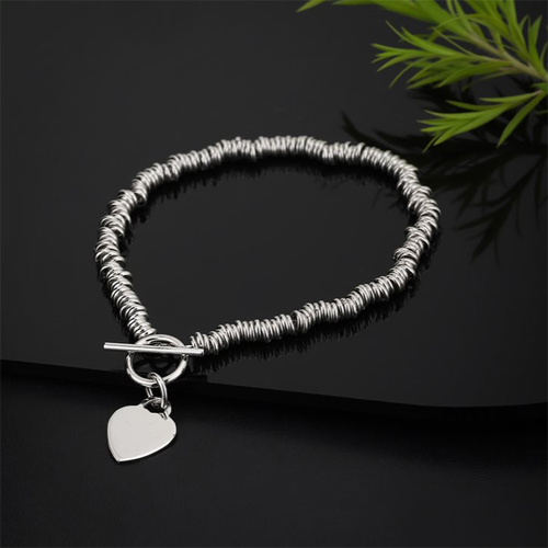 Modern Designer Sweetie Silver Bracelet