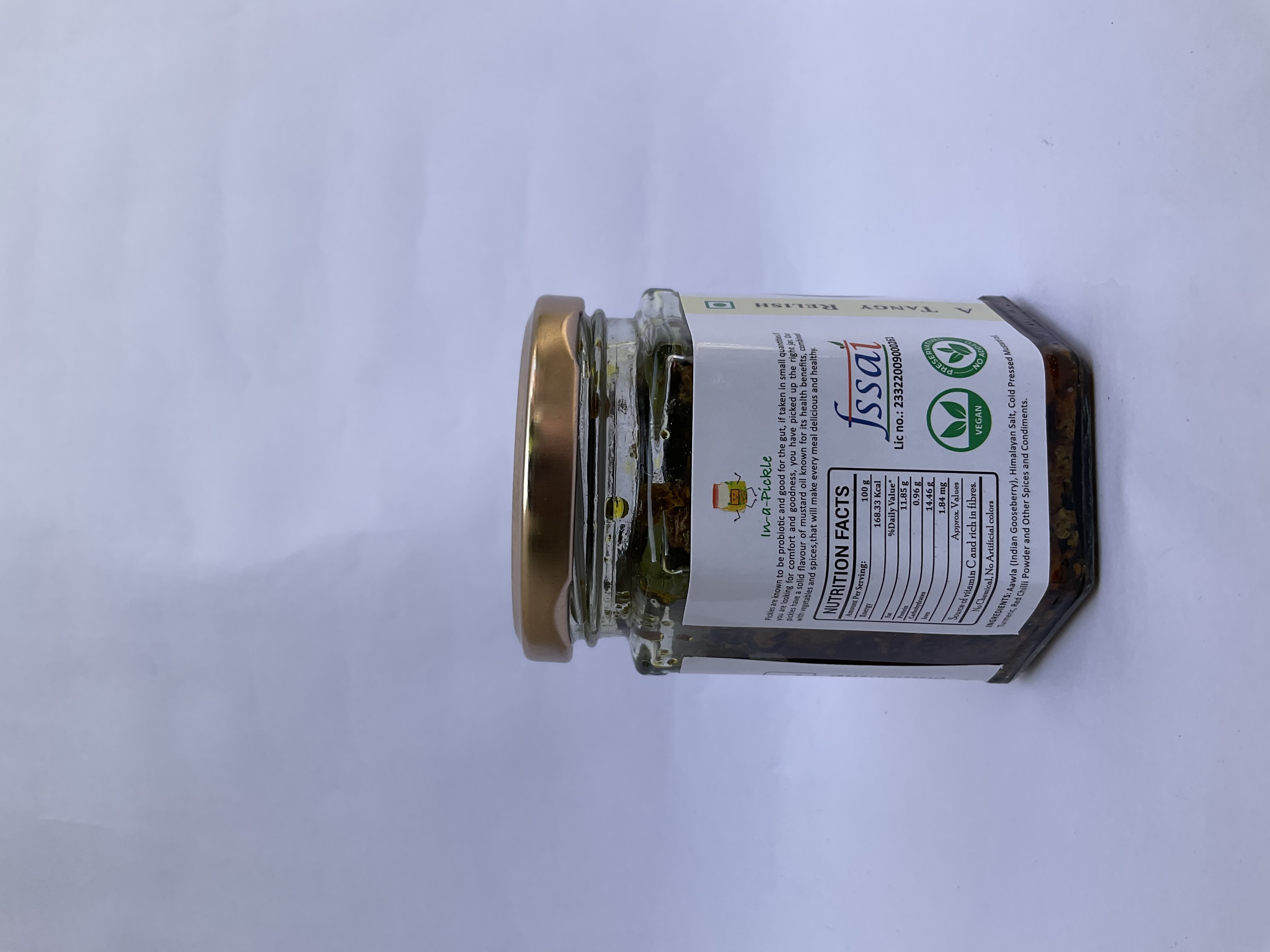 Aawla Pickle - 200 Grams, Fresh Seasonal Vegetables In Oil | Vegan, No Preservatives, Tangy Salty-sour Flavor