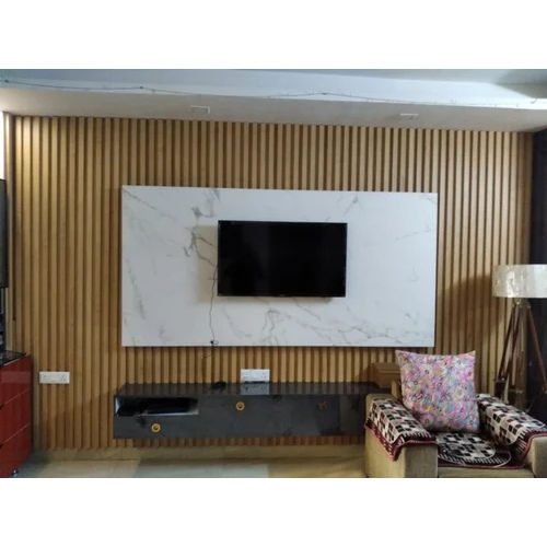 Wpc Fluted Wall Panels Size: 9.5 Ft Length