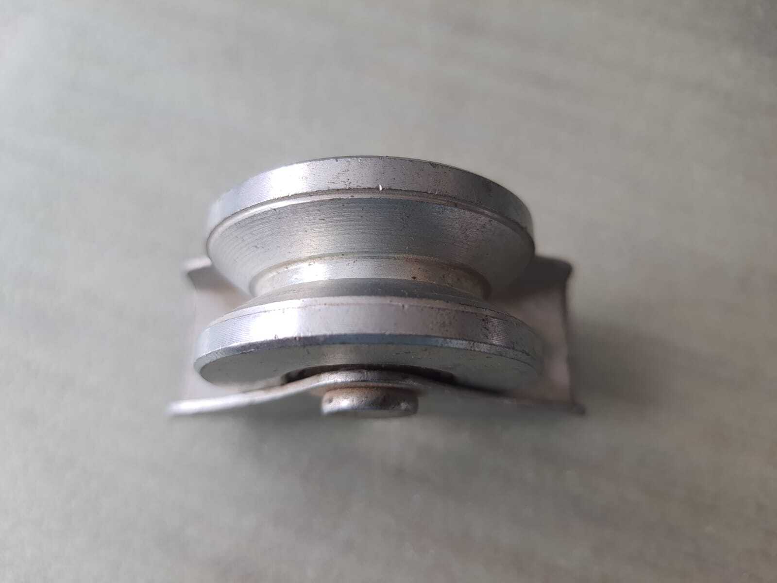 M S Door Wheels - High-grade Material, 2 Inch Size, Silver Finish | Robust Design, Easy Installation, High Durability, Sturdy Build