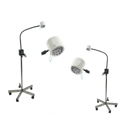 Ot Examination Light Chrome Base - Chrome Plated Base With 5 Wheels, 71cm Adjustable Arm, 12x1w Led, Height Adjustable, Easy-movement Handle