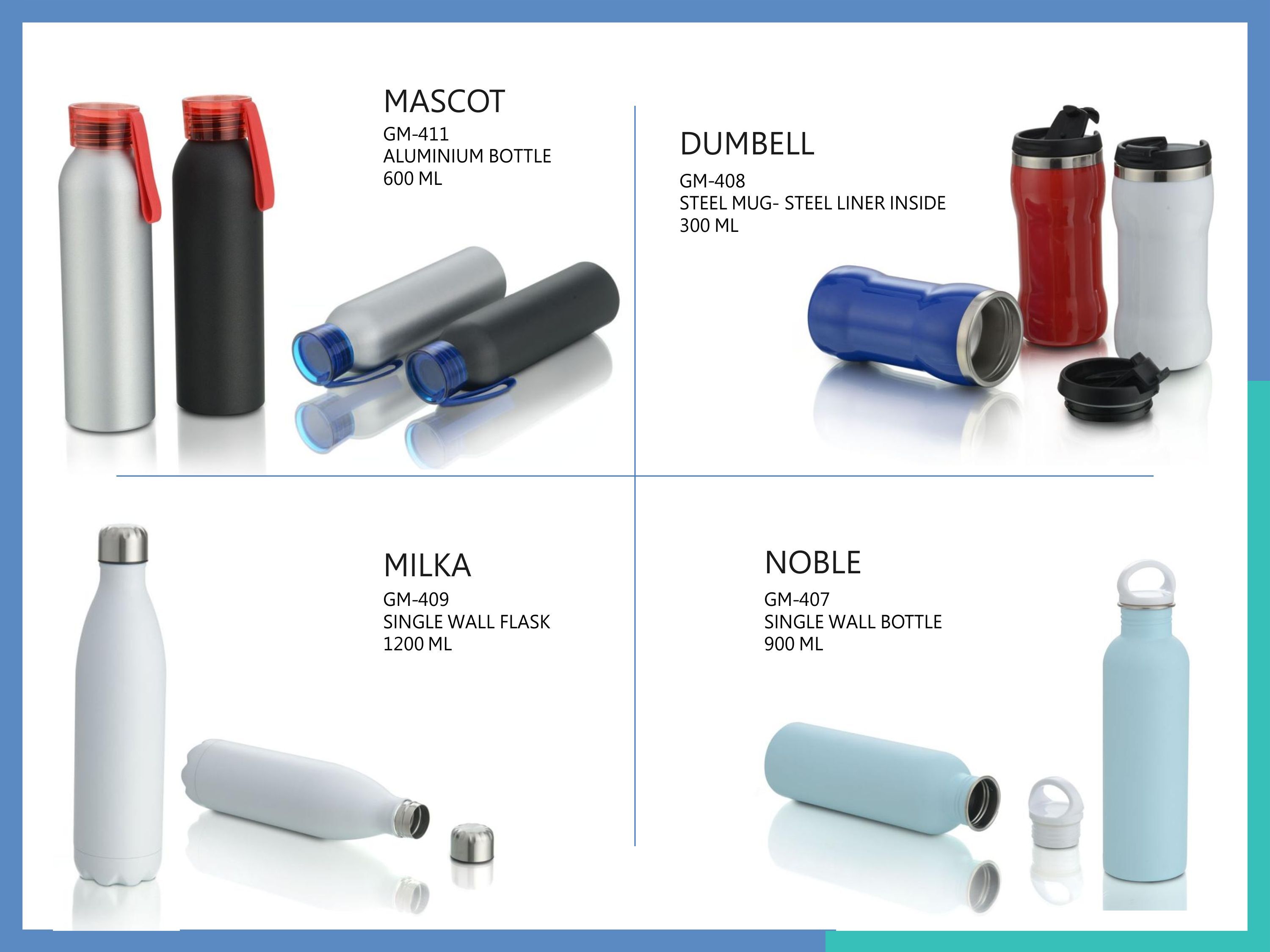 Promotional Flask And Bottles - Steel And Plastic, Multicolor | Ideal For Office, School, College, Custom Branding With Your Logo And Text