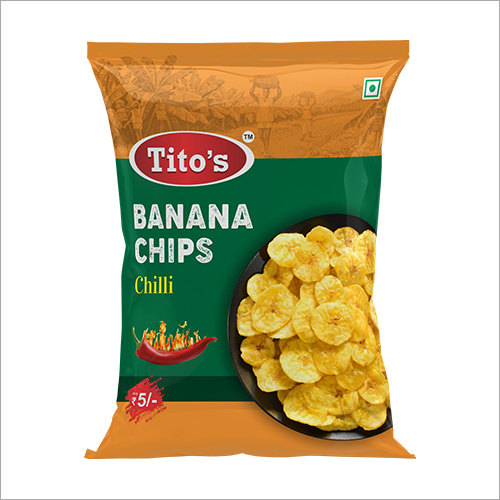 Chilli Banana Chips - Fried Banana Snack, Crunchy Texture With Spicy Chili Seasoning, Perfect For Tea And Coffee Pairing
