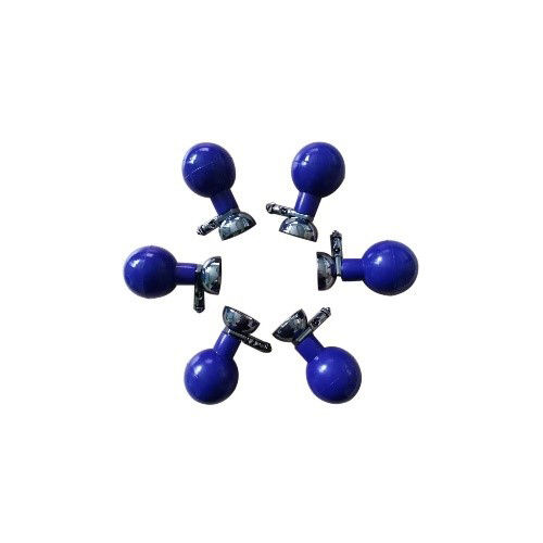 मेटल पार्ट के साथ नीला Ecg सिलिकॉन बल्ब (6 का पैक)