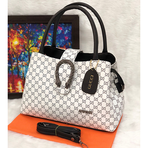 Classic Branded Handbag - Color: Browen