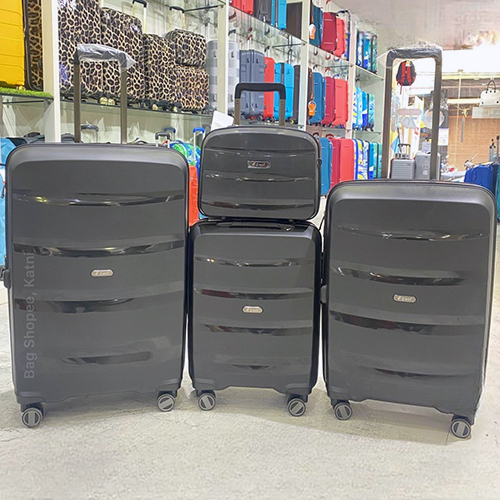 Hard Sided Polypropylene Trolley Bag - Design: Plain