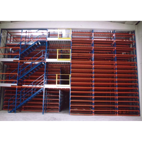 नीला और लाल मल्टी टियर रैक