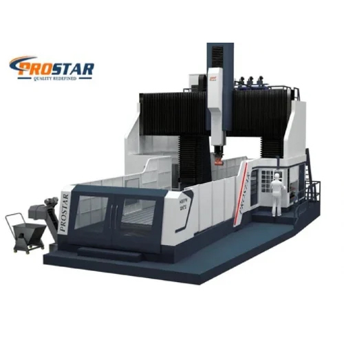 व्हाइट/ब्लैक डबल कॉलम मूविंग क्रॉस रेल मशीनिंग सेंटर