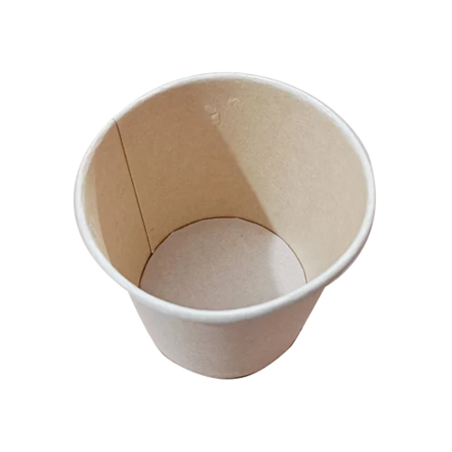 550 ML Brown Craft Round Cup - Eco-Friendly Paper Material, Disposable Design, Rustic Brown Color | Perfect for Event and Party Supplies
