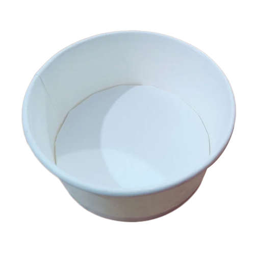 350 ML Round Container Cup - Eco-Friendly Paper Material, White Color, Heat-Resistant & Cold-Resistant, Perfect for Events and Parties