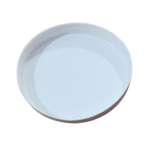 White Paper Cup Lid - 70mm Diameter, Round Shape | Features White Color, Paper Material, Versatile Use For Various Cup Sizes