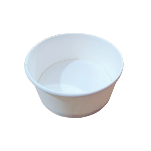 120 Ml Paper Ice Cream Cup - Eco-friendly Paper Material, Classic White Color , Cold-resistant For Events And Parties