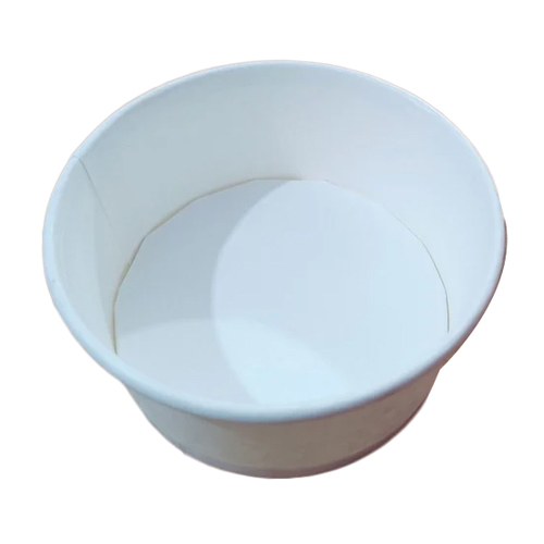 Ice Cream Paper Cup - 200 Ml, Eco-friendly White Design For Events And Parties, Cold Resistant, Disposable Quality
