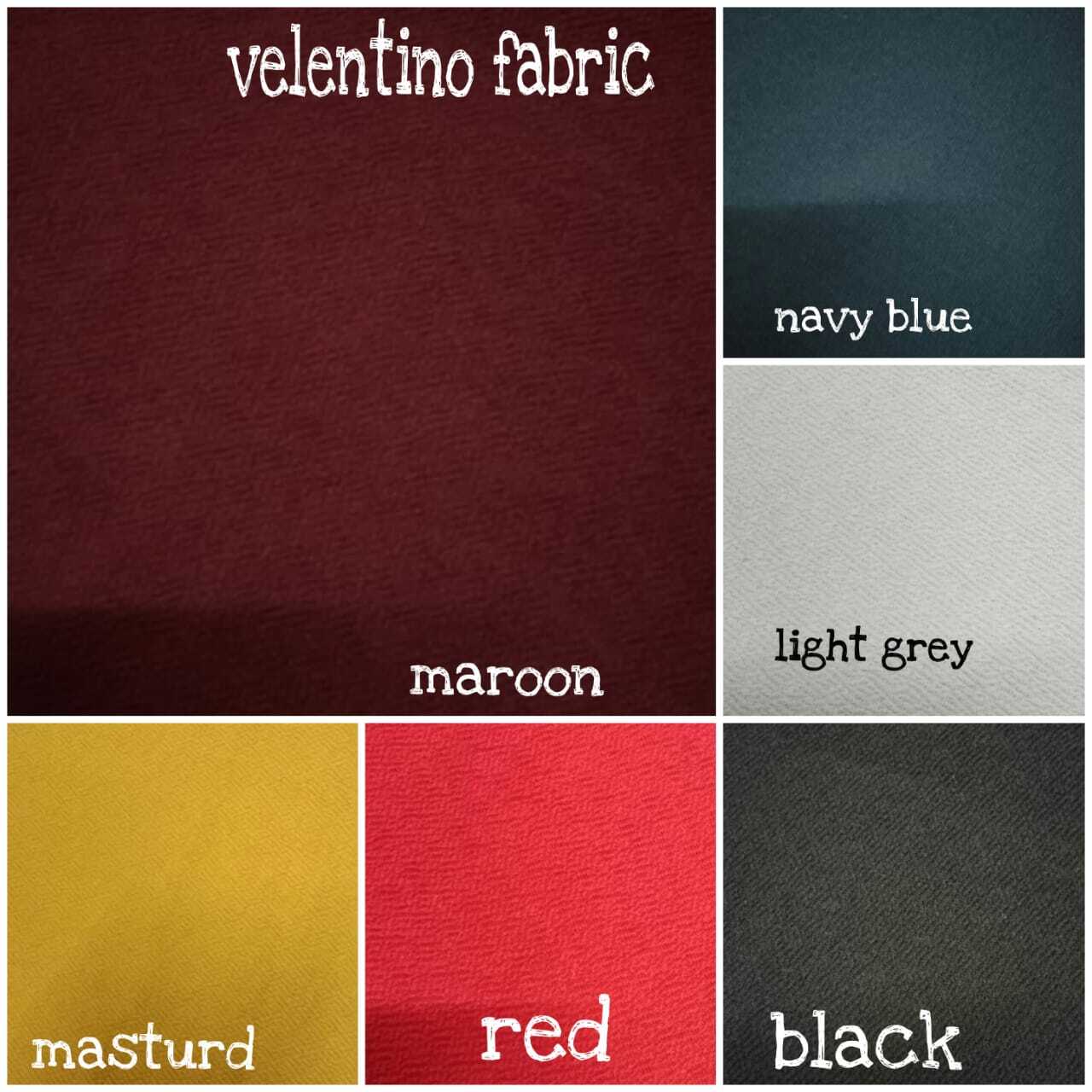 Multicolor Valentino Zigzag Polyester Lycra Fabric